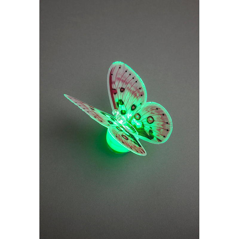 Papillon lumineux à ventouse, lumière LED