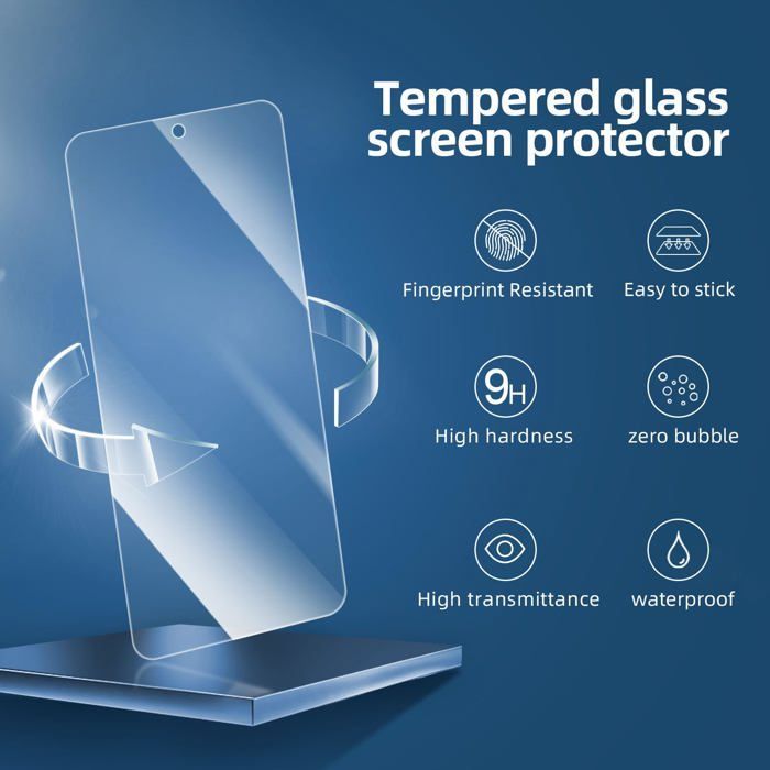 Pacote com 3 películas de vidro temperado para Xiaomi Redmi Note 13 Pro 5G/4G, proteção eficaz contra arranhões - ultrarresistente.