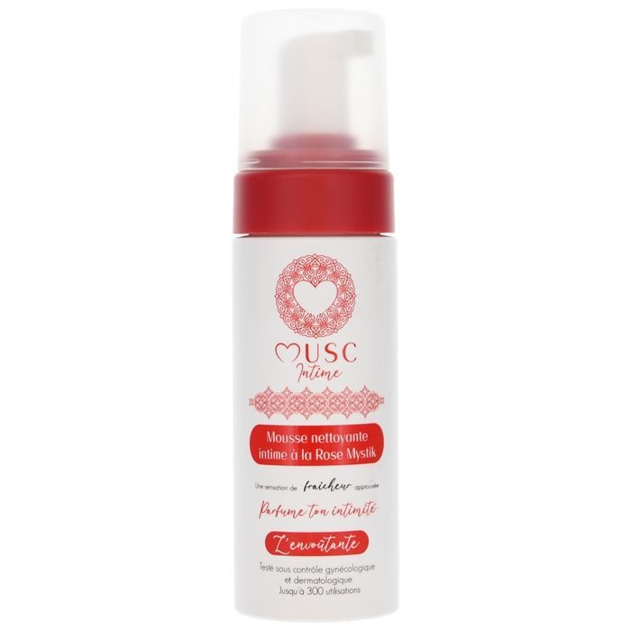 Espuma de Limpeza Íntima Musc Intime com Aroma de Rosa Mystik 150 ml