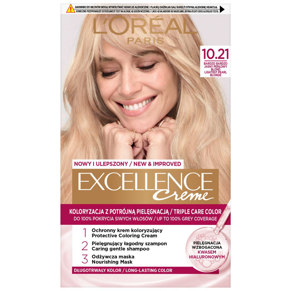 Barva na vlasy L'Oréal Paris Excellence Creme, odstín 01, super světlá blond, přírodní