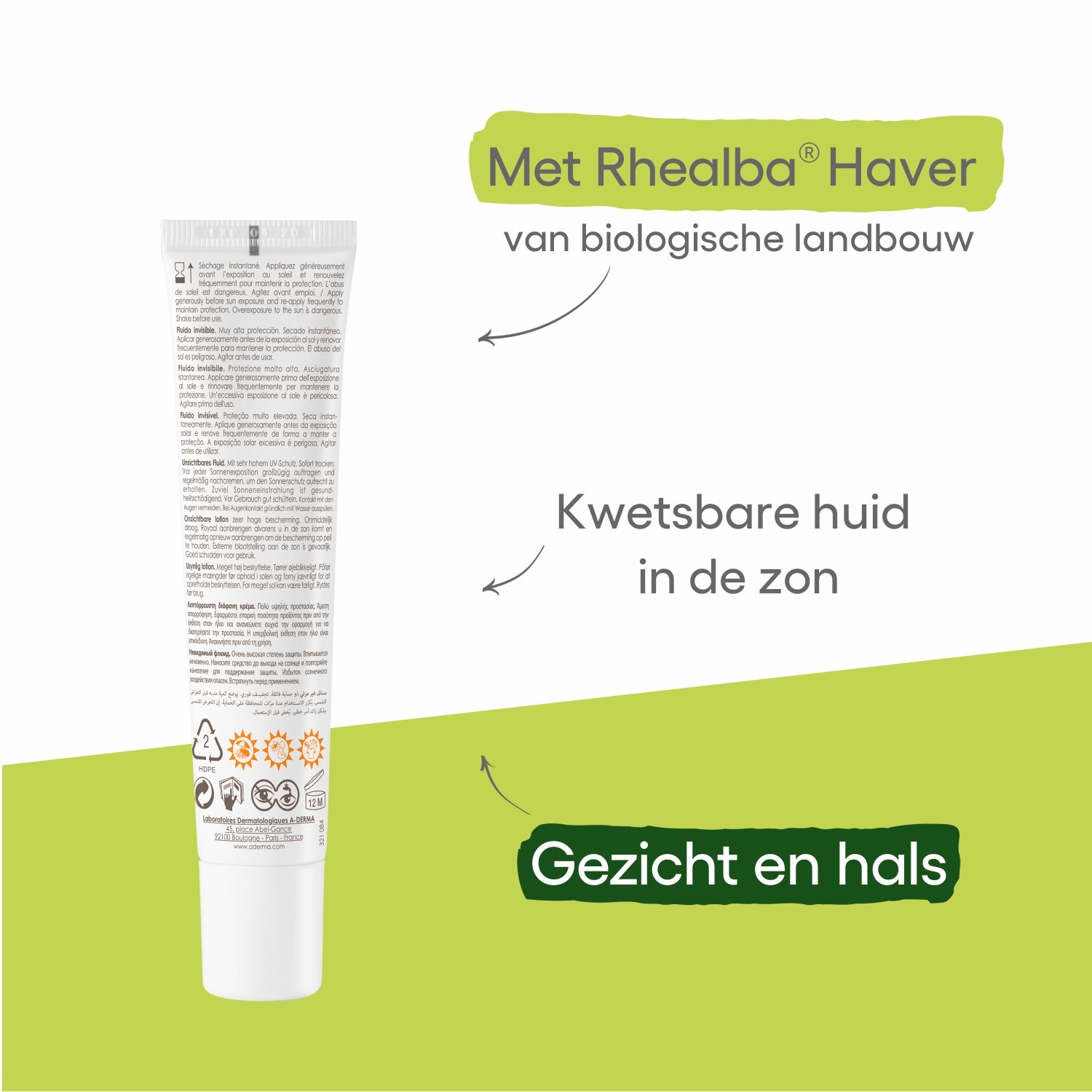 A-DERMA saules aizsargkrēms SPF 50+ - 40 ml