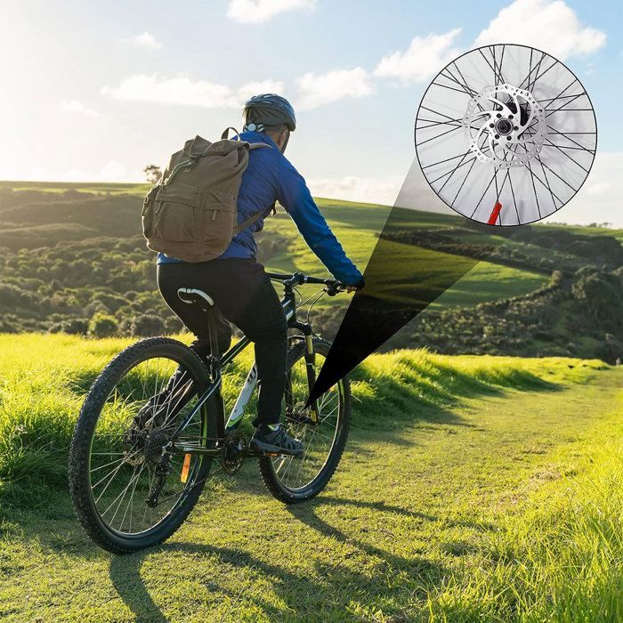 Disco de freno para bicicleta de 140 mm, 1 pieza, acero inoxidable, 6 orificios, universal.