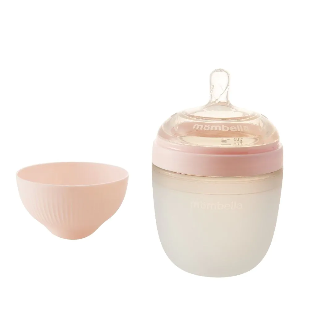 Mombella Old Roze Breast Shape - Butelka antykolkowa silikon 1 szt.