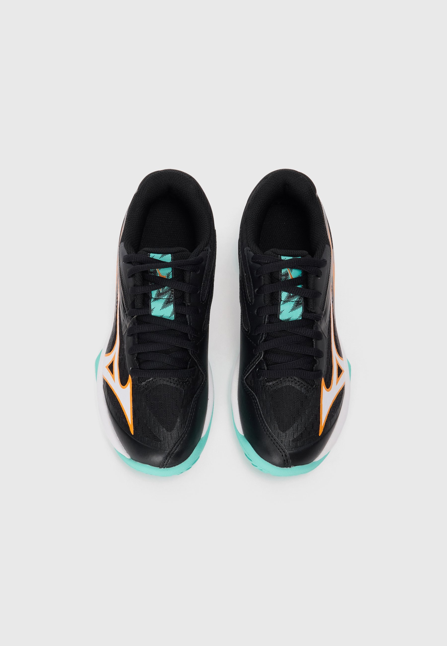 Mizuno LIGHTNING STAR Z7 UNISEX - Scarpe da pallavolo - nero/arancione/verde ghiaccio