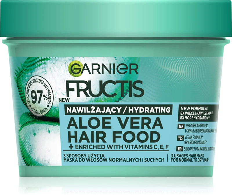 Máscara Hidratante Capilar Garnier Fructis com Aloe Vera para Cabelos Normais a Secos