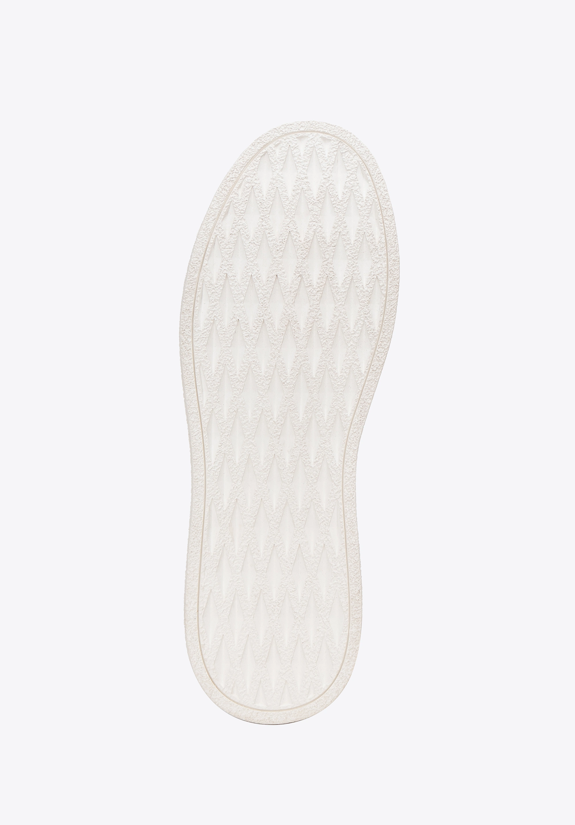 Męskie sneakersy z kontrastową podeszwą granatowe