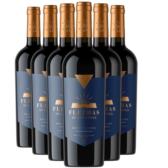 Edmond de Rothschild Argentine Mendoza Flechas de Los Andes Gran Malbec 2021 - Vin Rouge d' Argentine (6x75cl)
