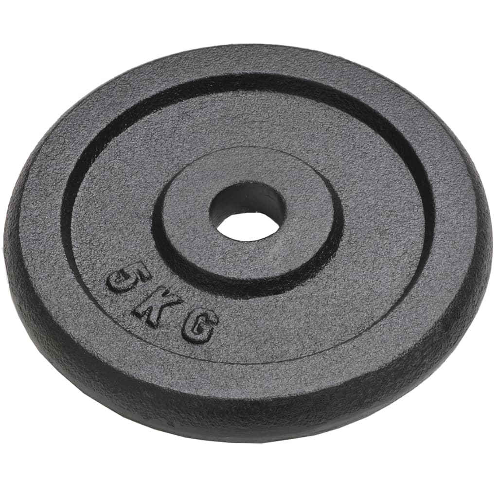Vidaxl Liatinové závažia 4 kusy 4x5 kg