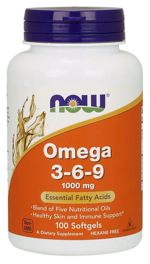 Now Foods Omega 3-6-9 1000 mg, Kapsułki