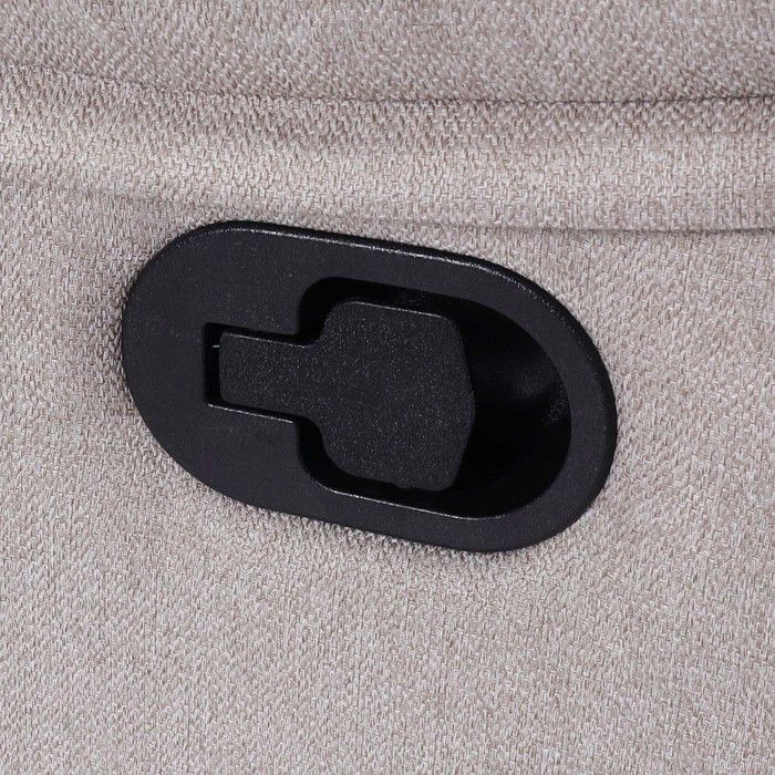 Fauteuil cinéma 2 places HWC-L93, Fauteuil relax Téléviseur Canapé, accoudoir fonction couchage Nosagfederung tissu/text
