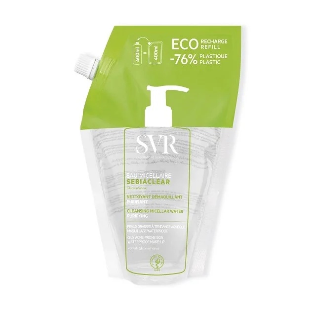 SVR Sebiaclear Eau Micellaire navulling 400 ml reiniger