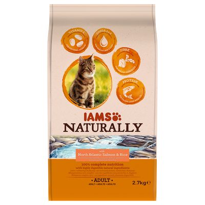 IAMS Naturally Cat Adult Somon