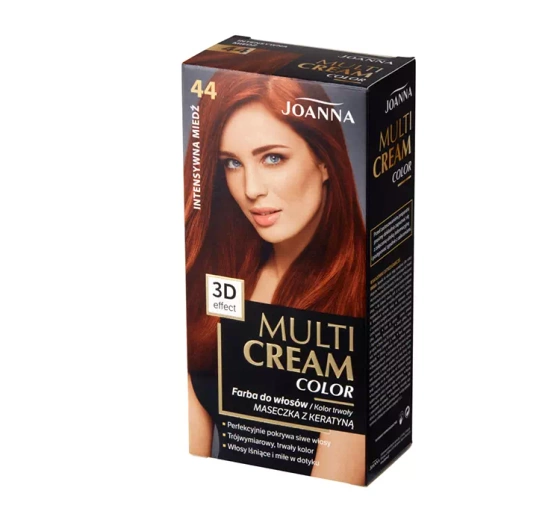 Joanna Multi Cream Color farba do włosów 44 Intensywna Miedź