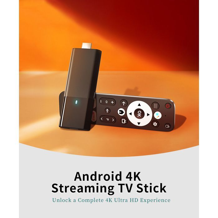 4K TV Box, Android 10 Smart TV Stick - S02 - 2G + 16G WiFi 2.4G & 5G Media Player - A4