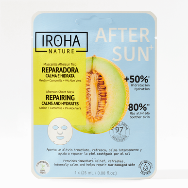 Iroha Nature Korjaava Kosteuttava After Sun -kasvonaamio 1 kpl 1 kpl