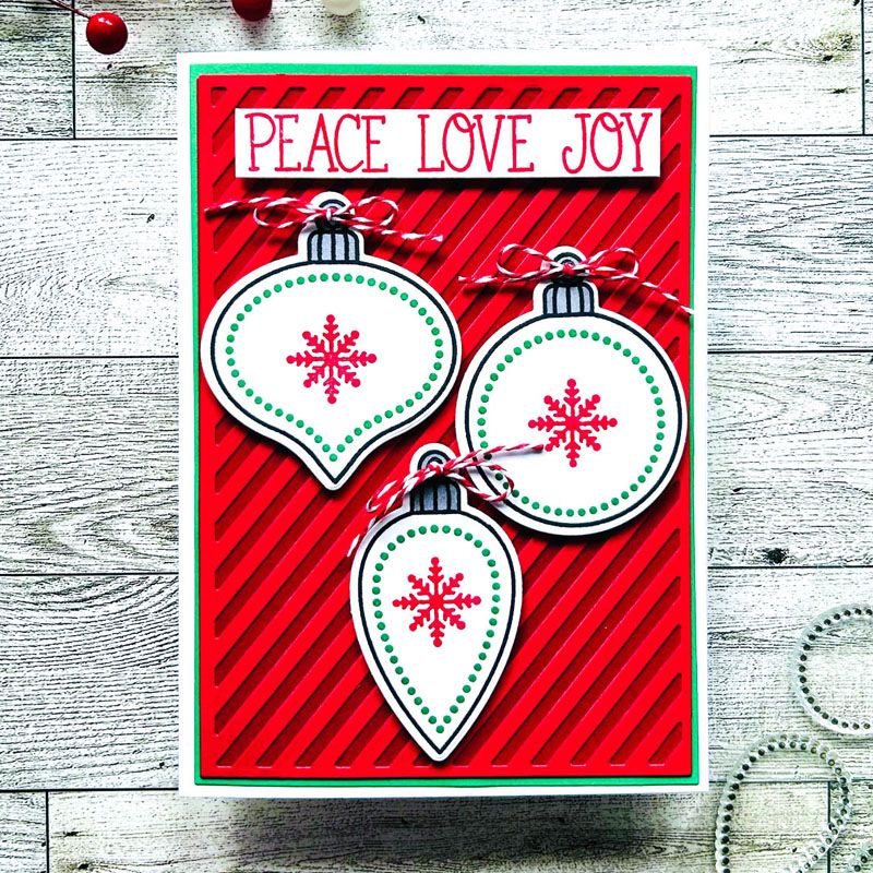 Charming Christmas 3 Clear Stamps Set of 9