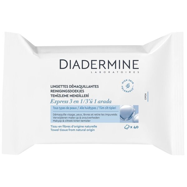 Diadermine Express 3-u-1 maramice za čišćenje<br>40 komada