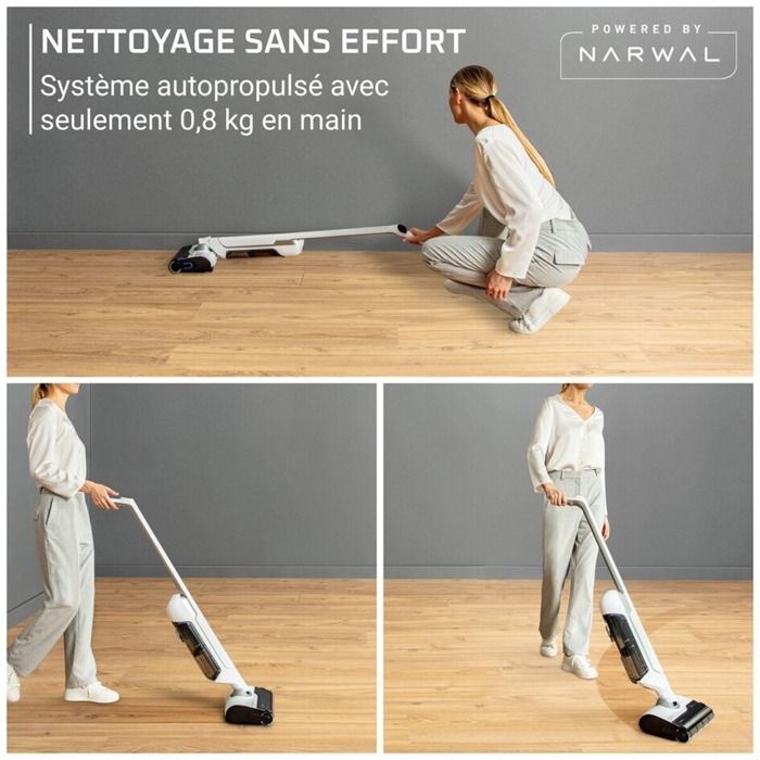 Rowenta X-Clean 10, draadloze stofzuiger en wasmachine, 60 min, reinigt in één keer GZ7035WO