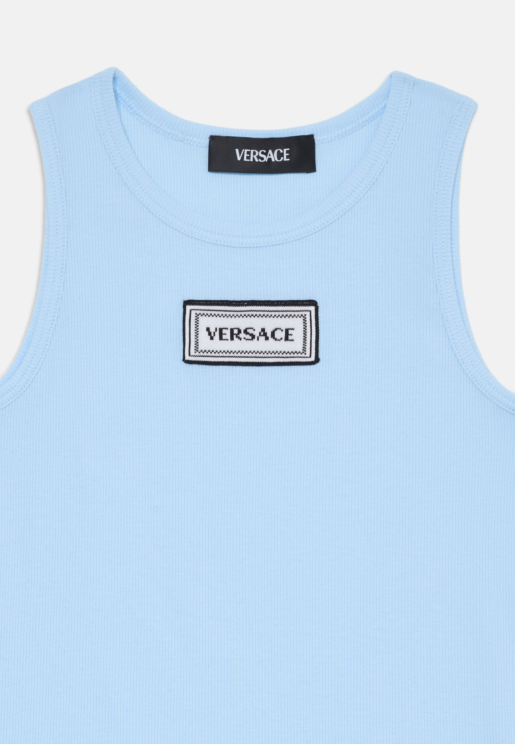 Versace CANOTTIERA UNISEX CONFEZIONE DA 2 - Top - azzurro pastello/bianco