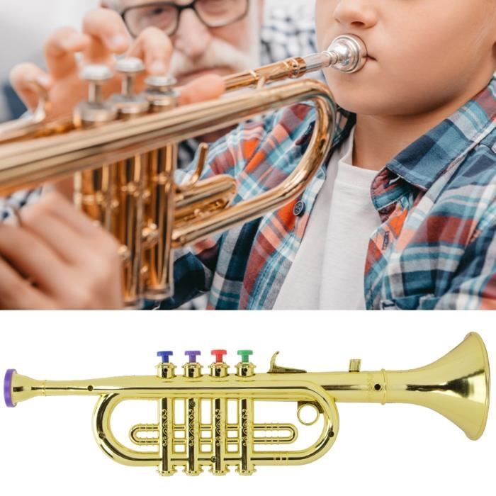 Tromba per bambini Garosa, strumento musicale a corno, giocattolo per bambini piccoli, sassofono, tromba per bambini, cornetta musicale
