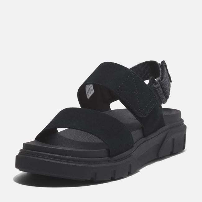 Sandalo a Doppia Fascia Greyfield da Donna in                colore nero