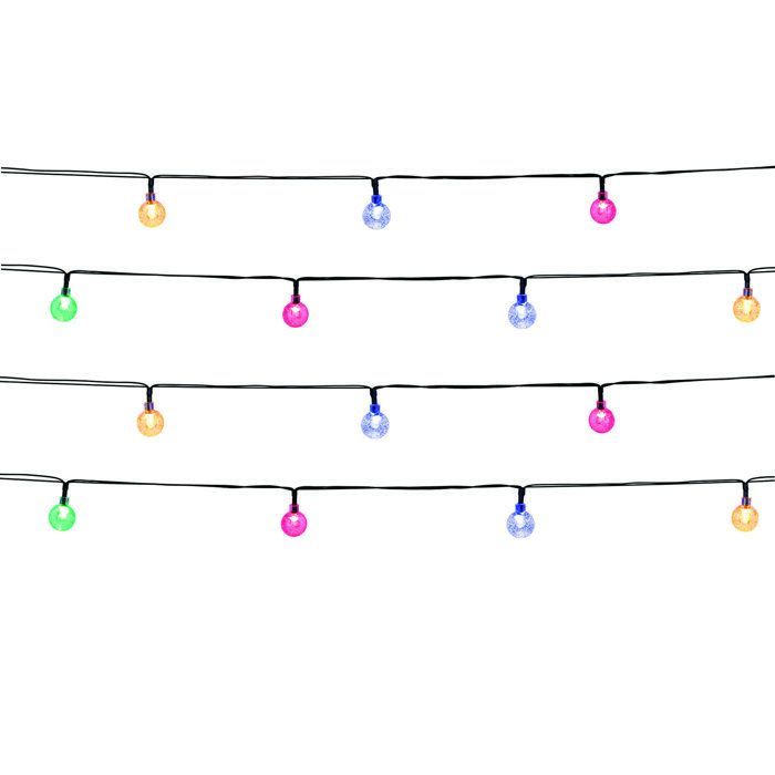 Guirnalda de luces solares para exteriores - LUMISKY - FESTY COLOR - 20 bombillas LED - Multicolor - 5,8 m