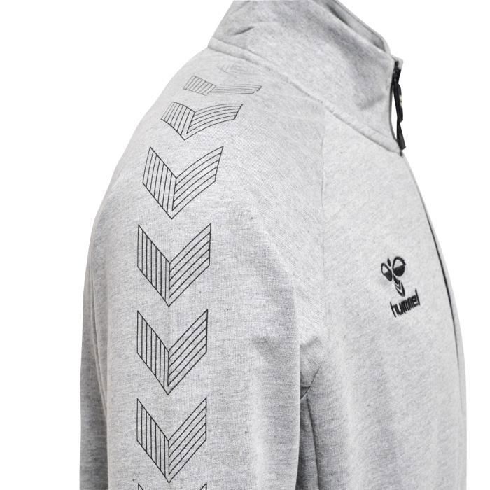 Hummel Move Grid Men's Zip-Up Track Jacket - Grey - 3XL