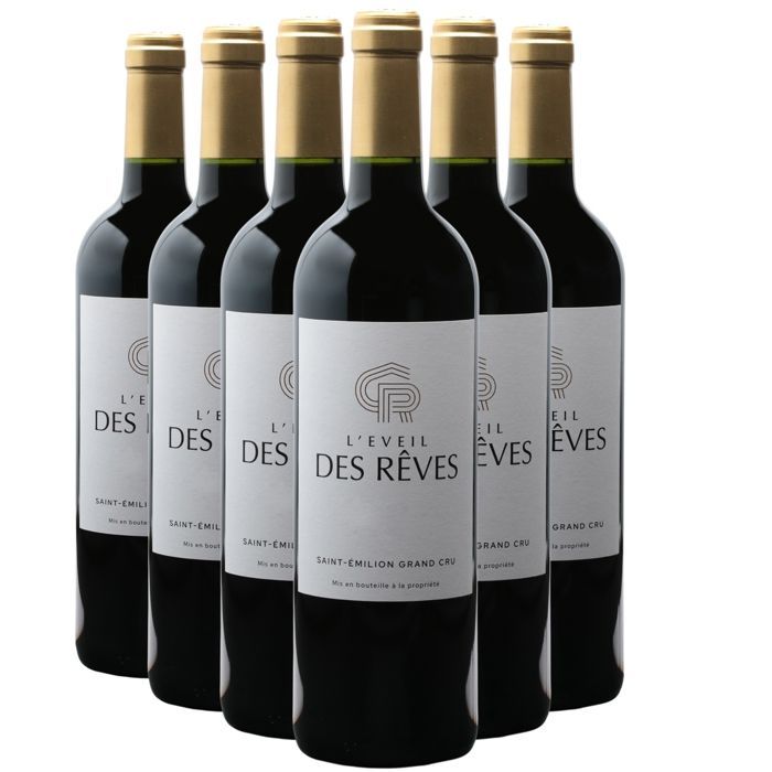 Château des Rêves Saint-Emilion Grand Cru L'éveil des Rêves 2022 - Vin Rouge de Bordeaux (6x75cl)