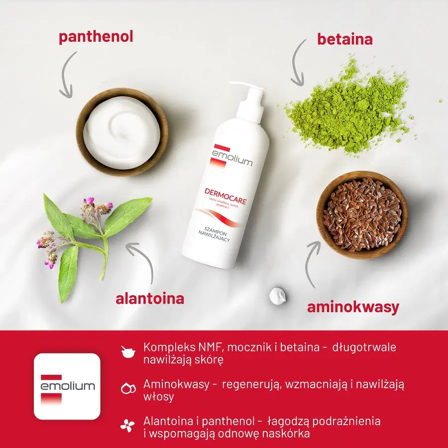 Emolium Dermocare Szampon nawilżający