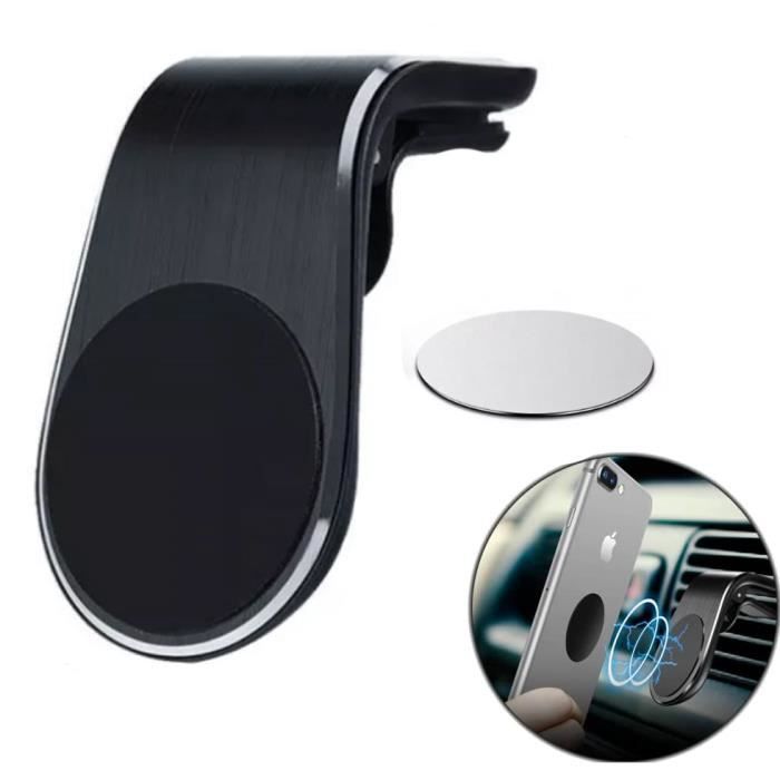 Soporte magnético universal para teléfono de coche Tikawi x1 (Samsung / iPhone / etc.) para montaje en rejilla de ventilación - Negro
