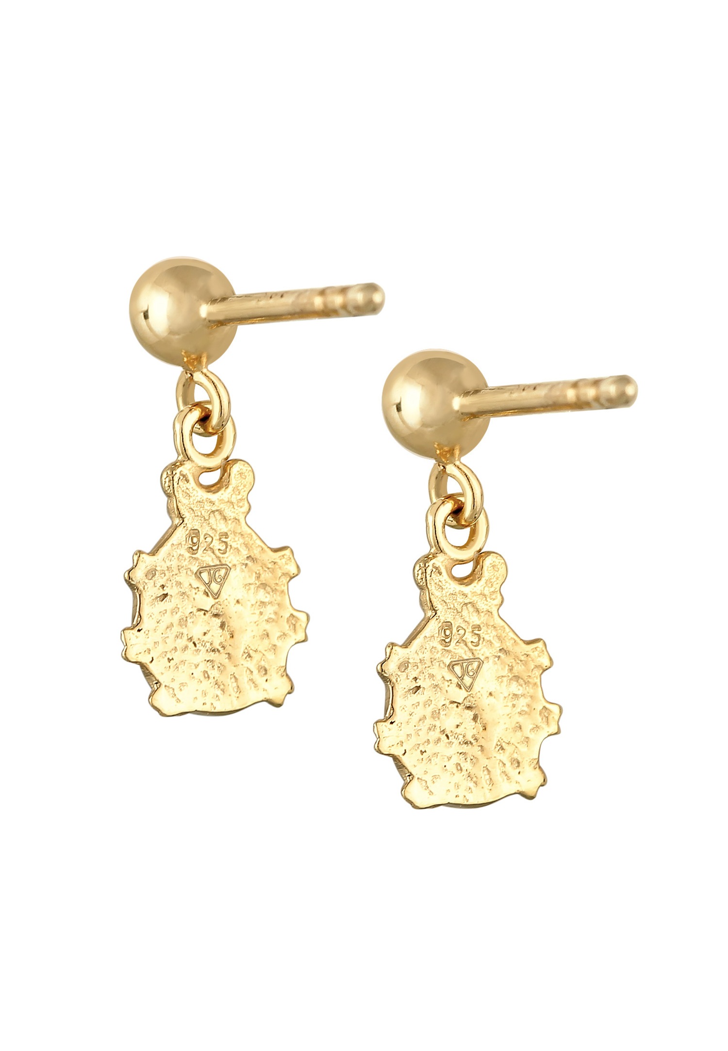 Elli Boucles d'oreilles enfants coccinelle mignon avec des cristaux en argent sterling 925