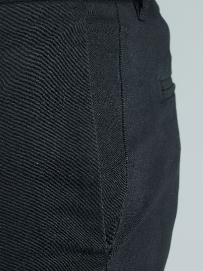 Pantalones chinos ajustados L38 +195 cm - Negro