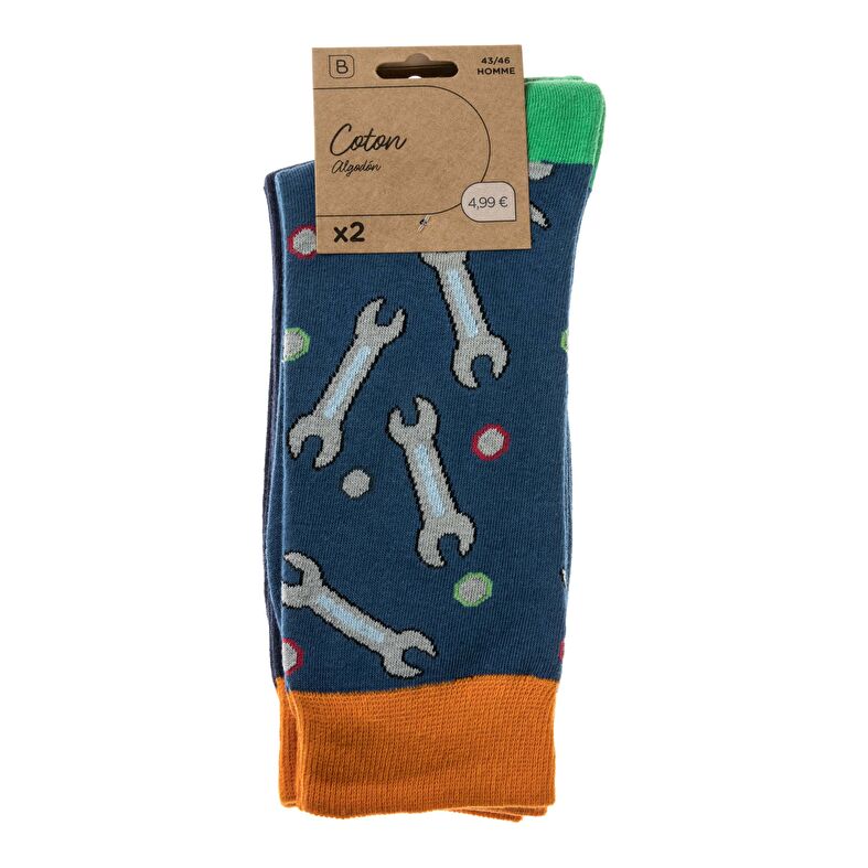  Herrensocken und Strumpfhosen Blau