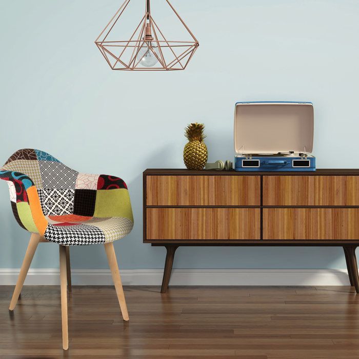 Set med 2 fåtöljer - Home Deco Factory - Skandinavisk - Lapptäcke - Flerfärgad