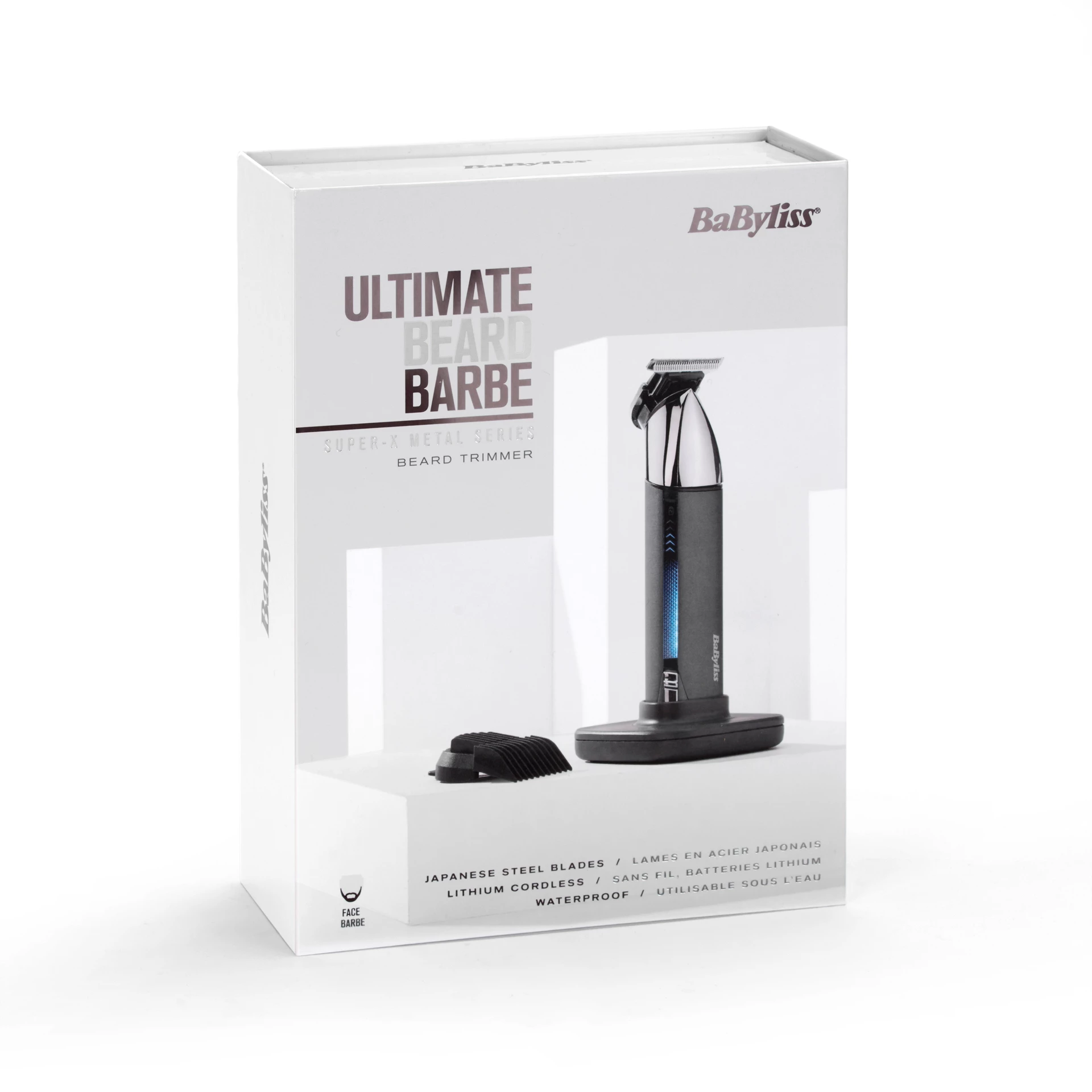 Super X metalni trimer za bradu, kromiran - Babyliss