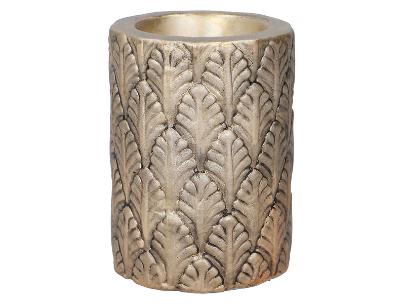 Świecznik Chic ceramiczny 10 cm złoty