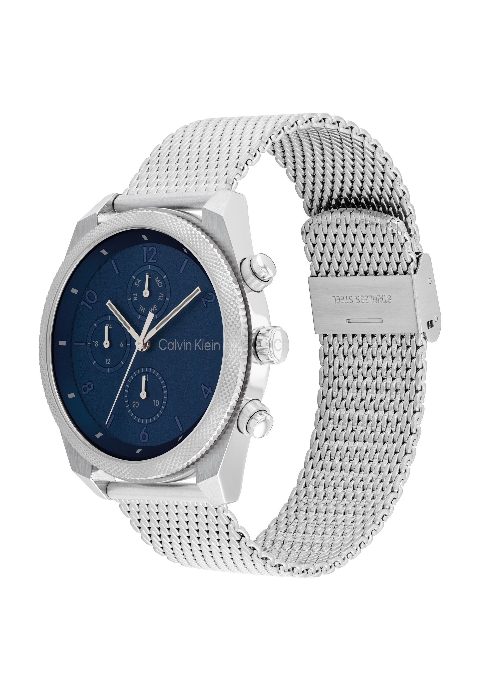 Montre chronographe Calvin Klein 25200364 - bleue et argent