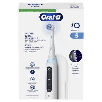 Oral-B iO Series 5 sähköhammasharja iO5 Valkoinen 1 kpl 1 kpl