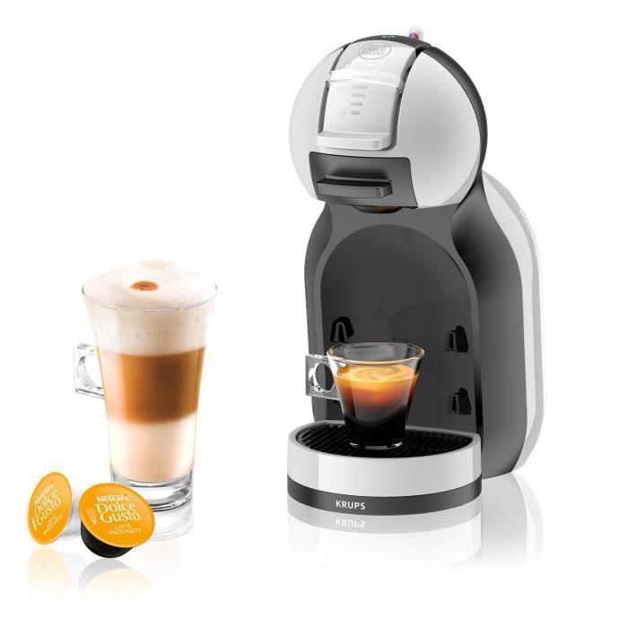 Macchina da caffè espresso KRUPS Nescafé Dolce Gusto YY3888FD Mini Me, pressione 15 bar, cursore dosatore, cialde, grigio