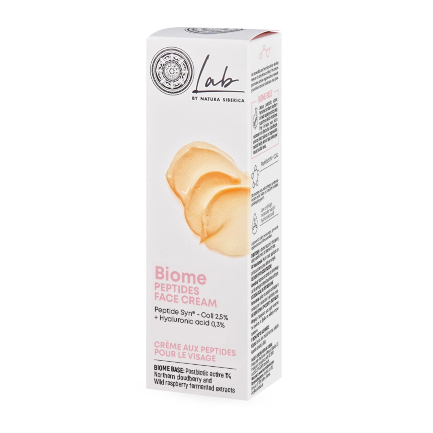 Natura Siberica LAB BIOME Crème visage aux peptides