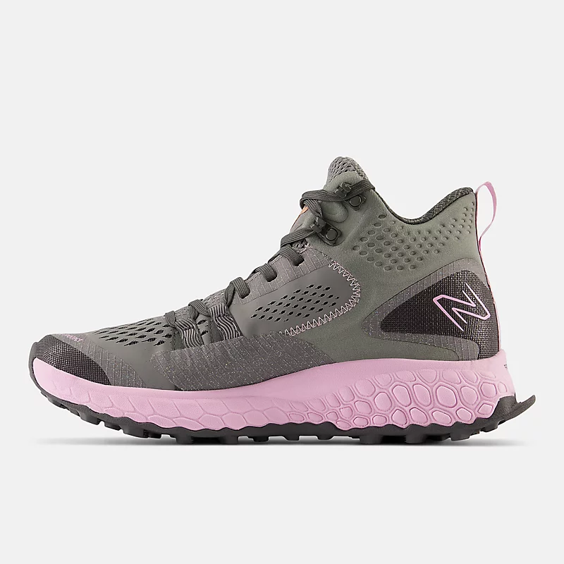 Fresh Foam X Hierro Mid Damen-Top – Harbor Grey mit Lilac Cloud und schwarzem Oberteil