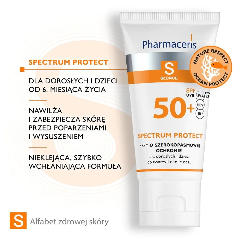 Pharmaceris S Krem o szerokopasmowej ochronie SPF50+