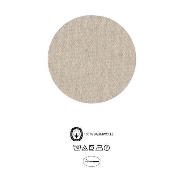 Melange flanellen beddengoed, 135 x 200 cm, beige