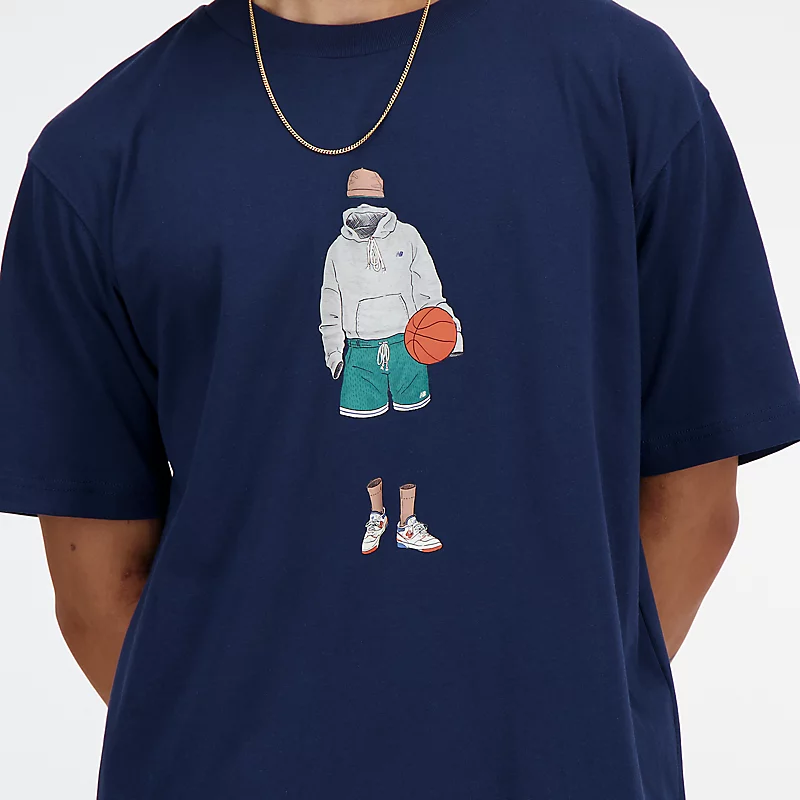 Heren basketbal- en atletiekshirt - NB NAVY