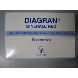 TEOFARMA Diagran Minerale Neo 30 comprimidos recubiertos con película Complemento alimenticio con sales minerales y vitaminas