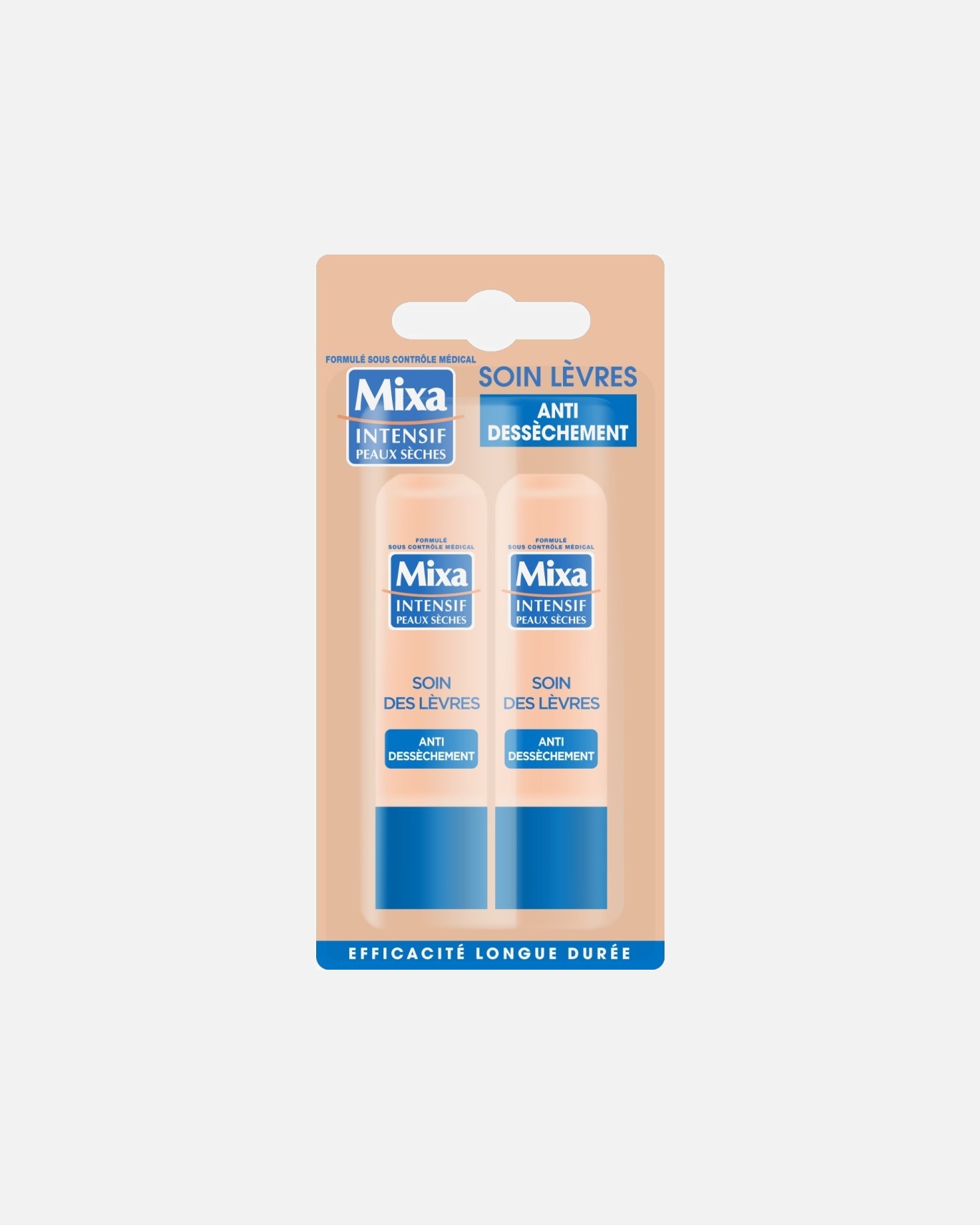 Mixa Baume à lèvres soin réparateur anti-dessèchement - Lot de 2