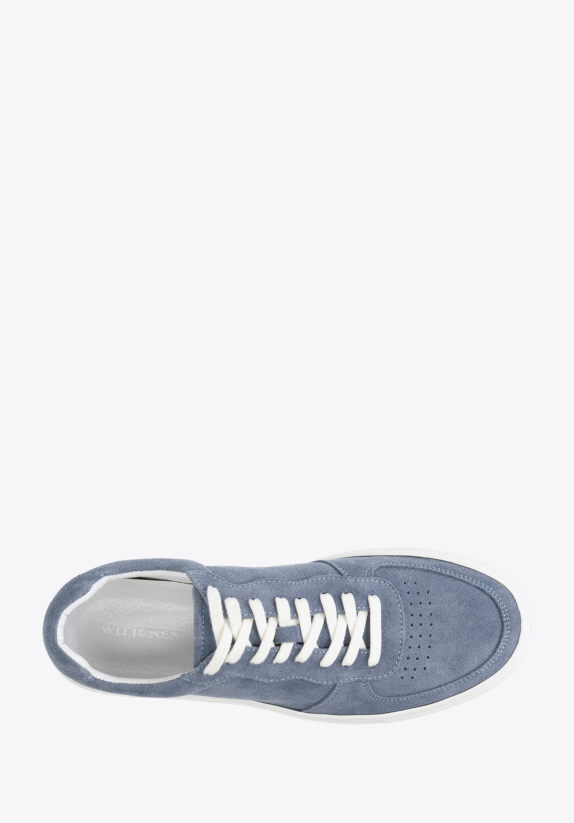 Męskie sneakersy zamszowe klasyczne niebieskie
