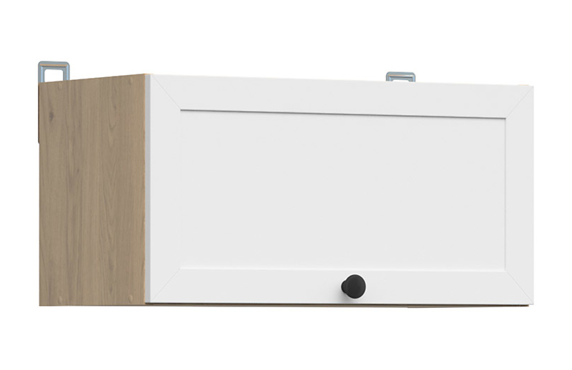 Szafka kuchenna górna Junona Line 60 cm nad okap dąb bernstein/biały