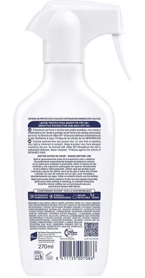 „Sunnique Sensitive“ apsauginis pienelis jautriai odai SPF 50