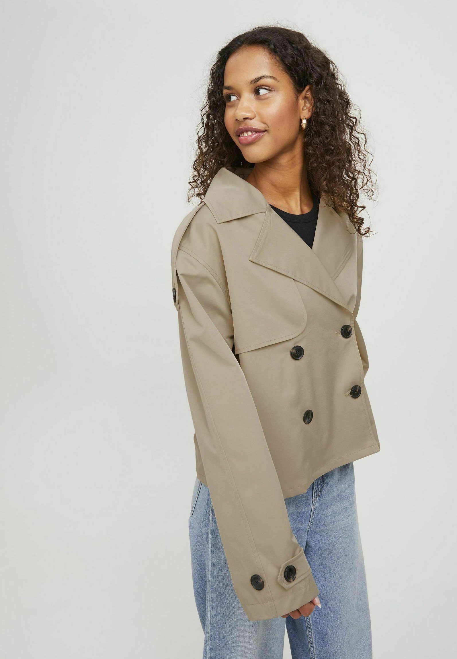 JJXX JXCARLIE KORTE TRENCHCOAT - Trenchcoat - beige